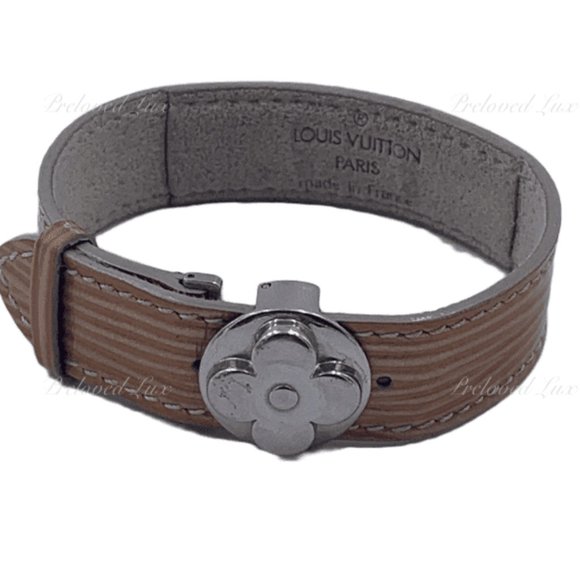Louis Vuitton Jewelry - Authentic Louis Vuitton Brown Leather Bracelet